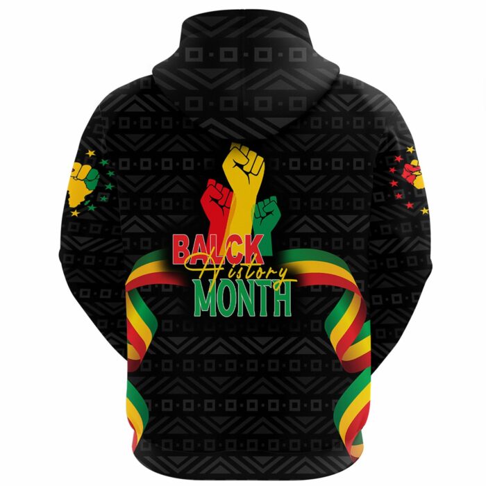 African Hoodie – Black History Month Hand Hoodie