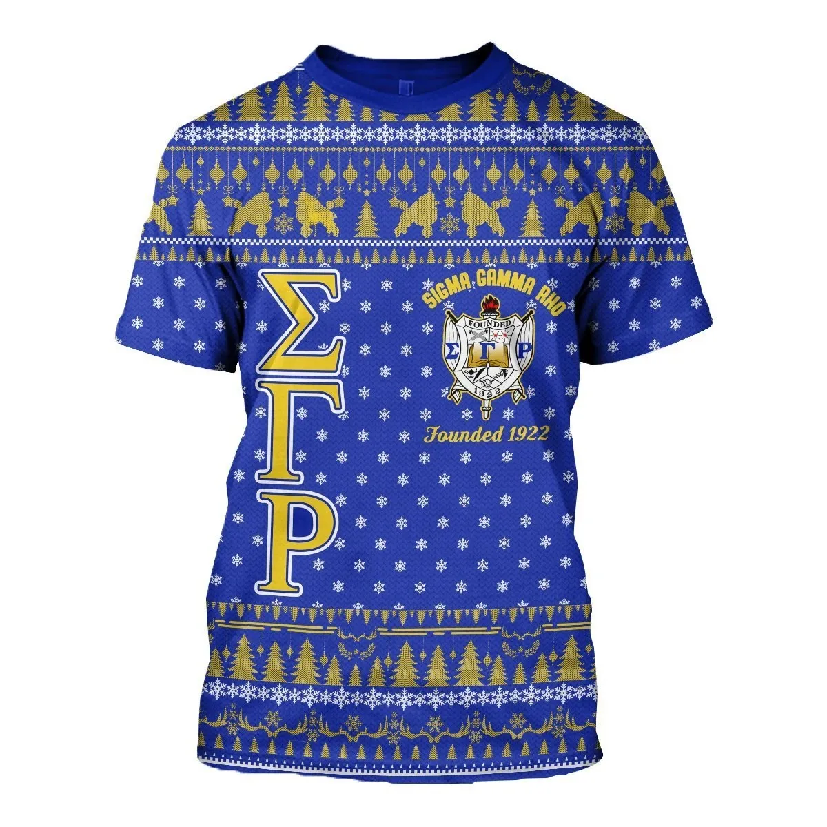 T-shirt – Christmas Poodle Sigma Gamma Rho Tee