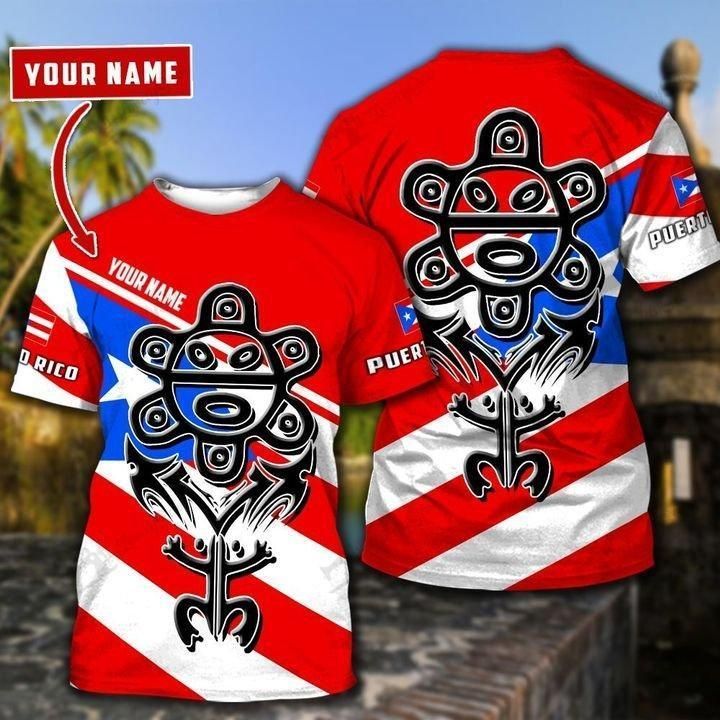 T-shirt – Encanto Rican Personalised Puerto Rico Taino Flag Tee