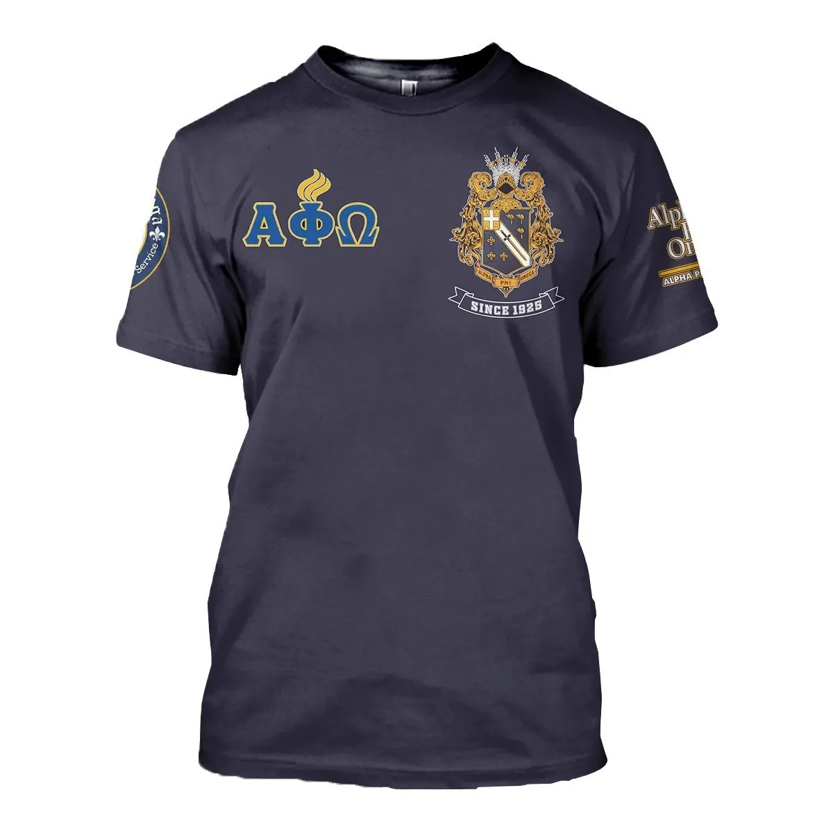 T-shirt – Greek Life Alpha Phi Omega Fraternity Tee
