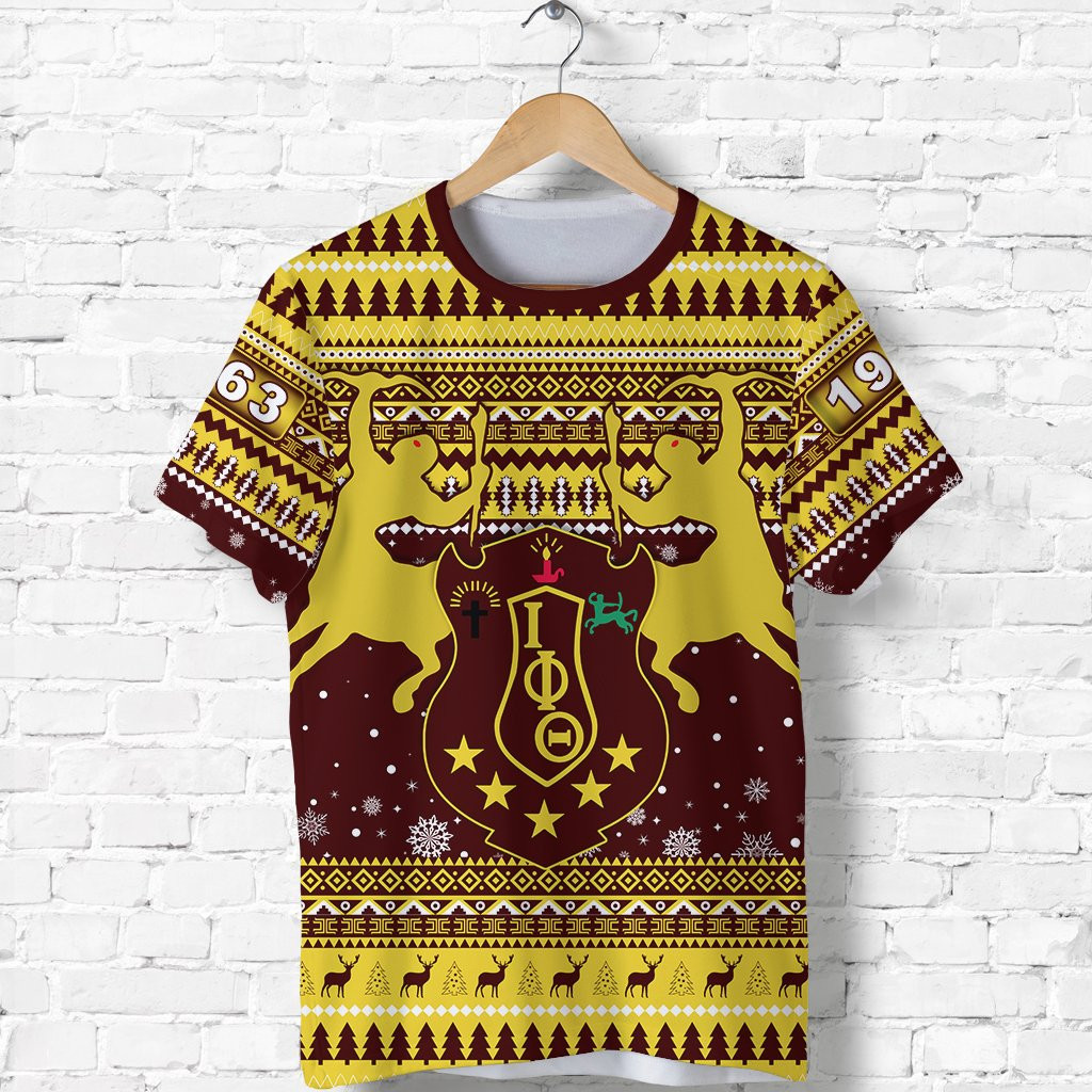 T-shirt – Iota Phi Theta Pattern Christmas Tee