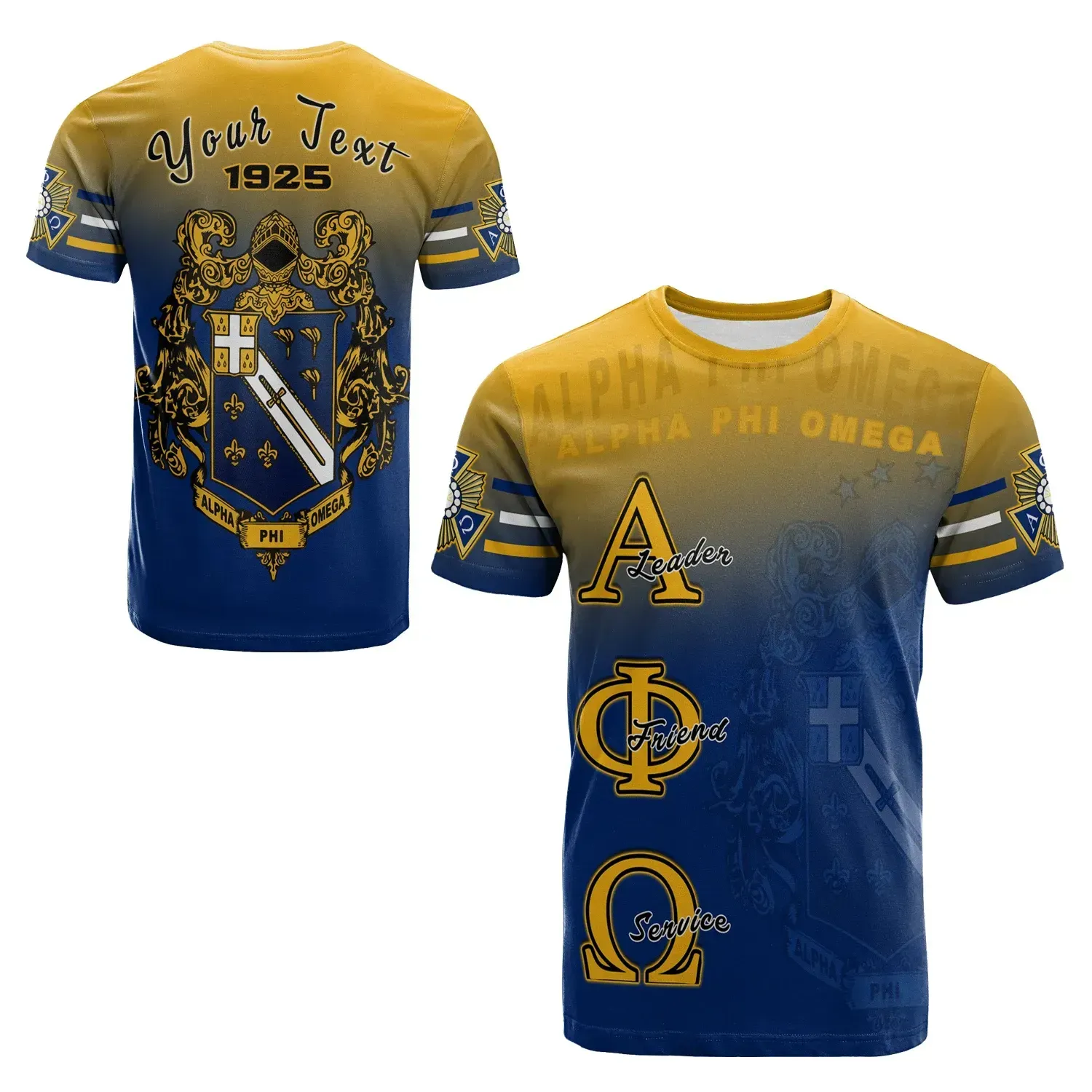 T-shirt – Personalized Alpha Phi Omega Motto Apo Tee