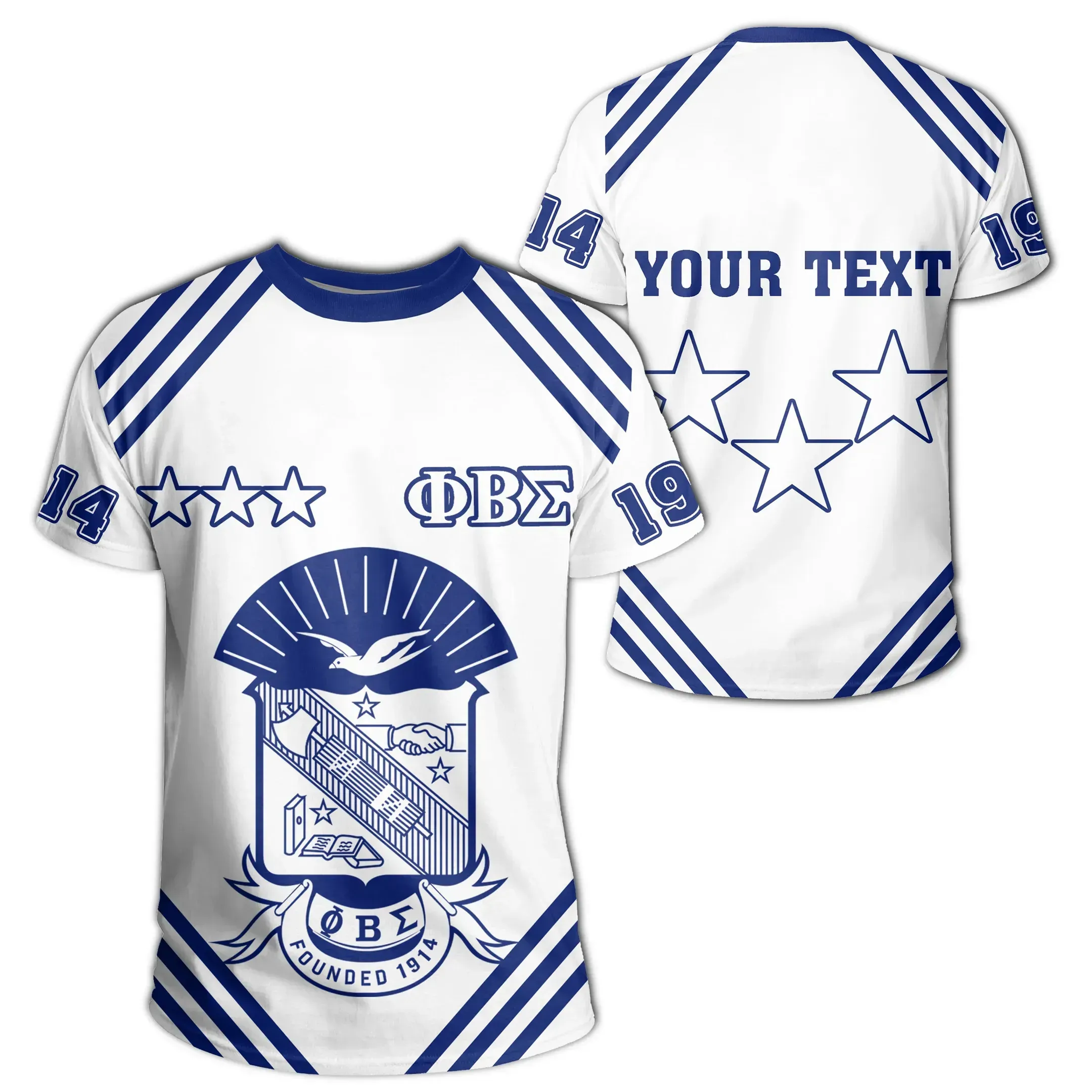 T-shirt – Personalized Phi Beta Sigma Bellow Style Tee