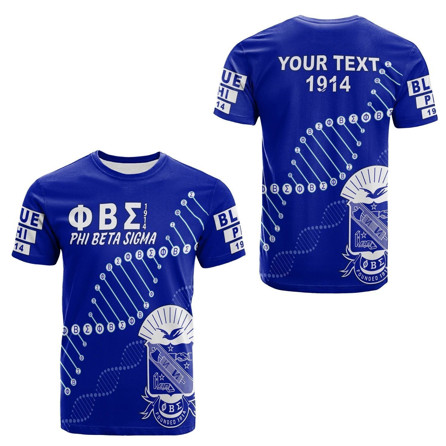 T-shirt – PERSONALIZED PHI BETA SIGMA IN MY DNA BLUE...