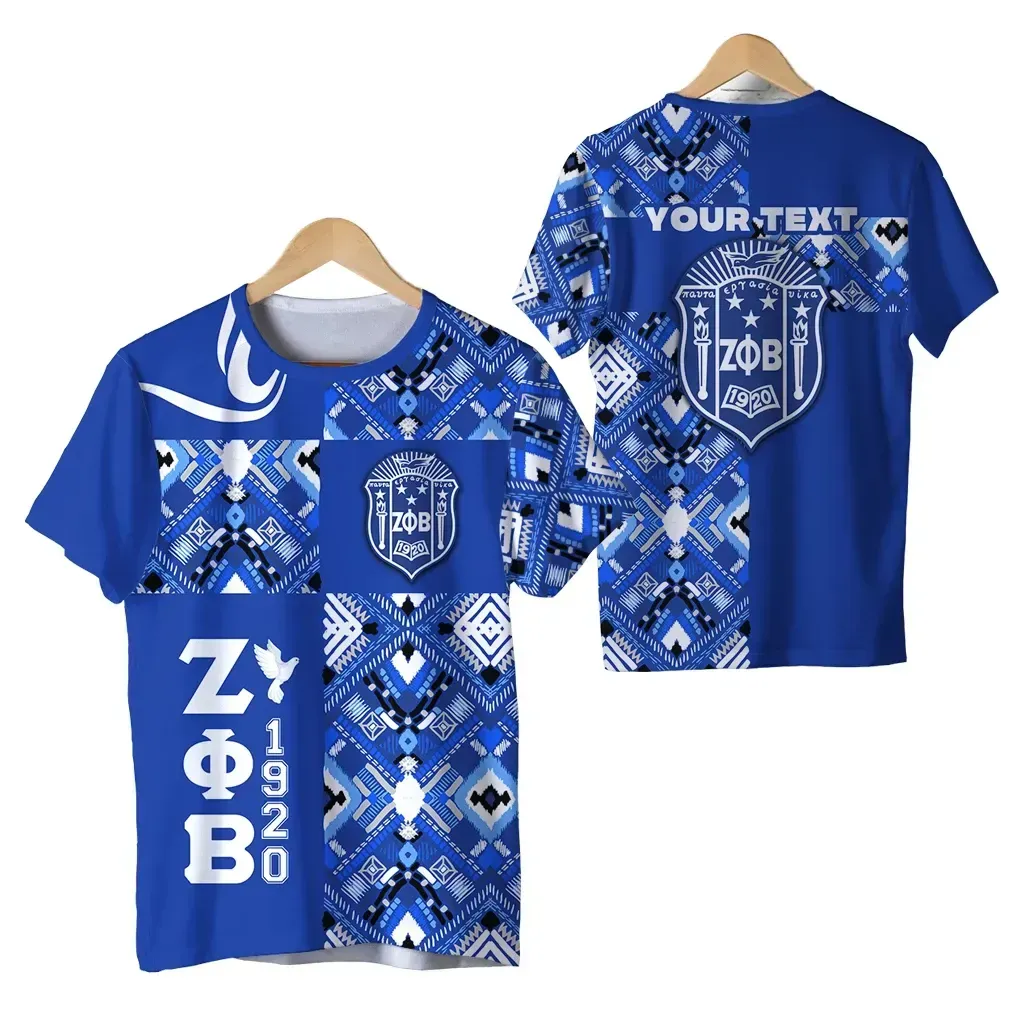 T-shirt – Personalized Zeta Phi Beta Pattern Special Style Tee