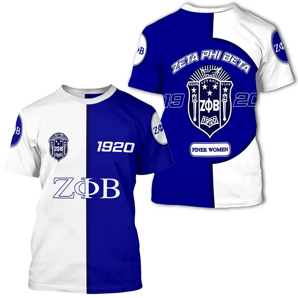 T-shirt – Zeta Phi Beta Pearl Blue Tee
