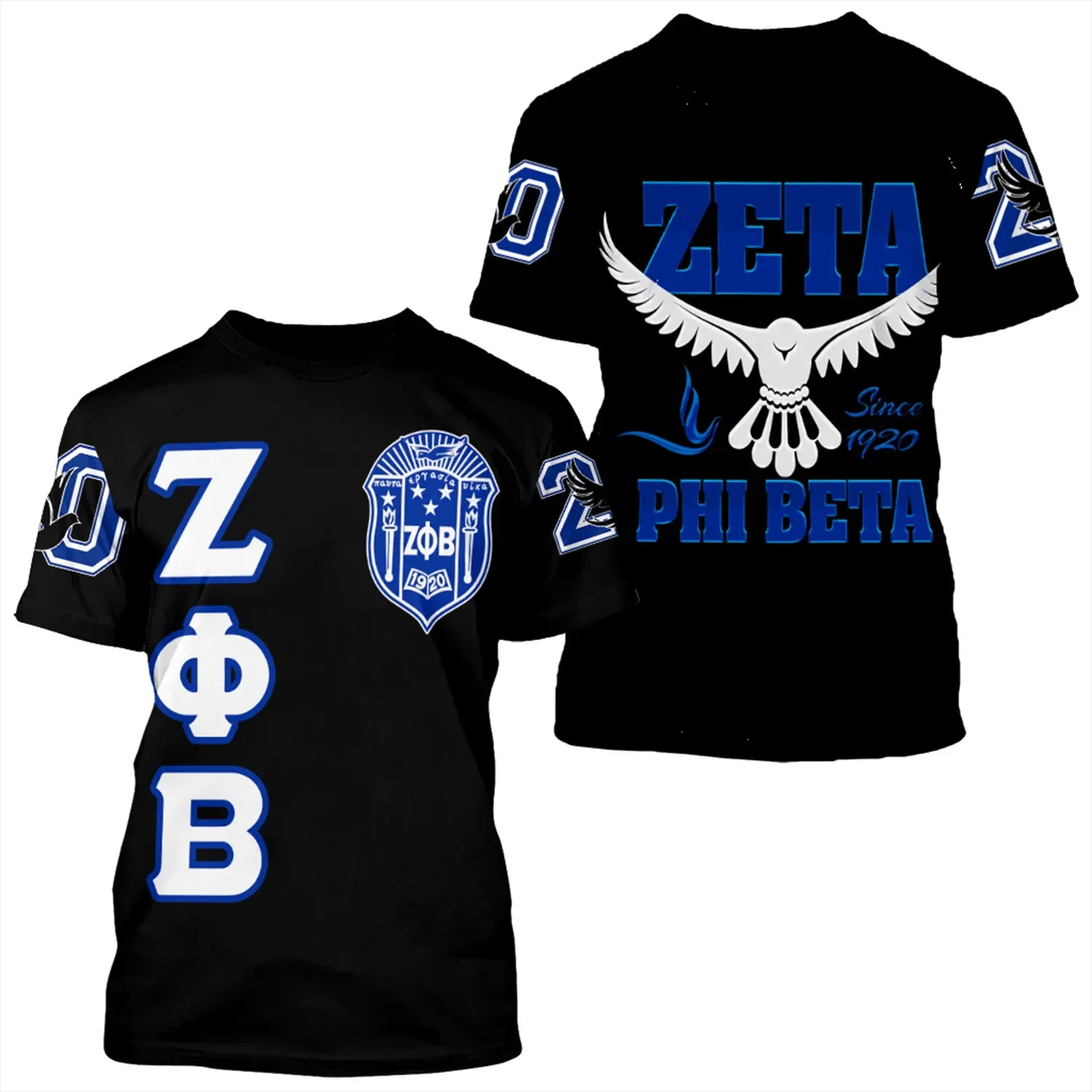 T-shirt – Zeta Phi Beta Letters Tee