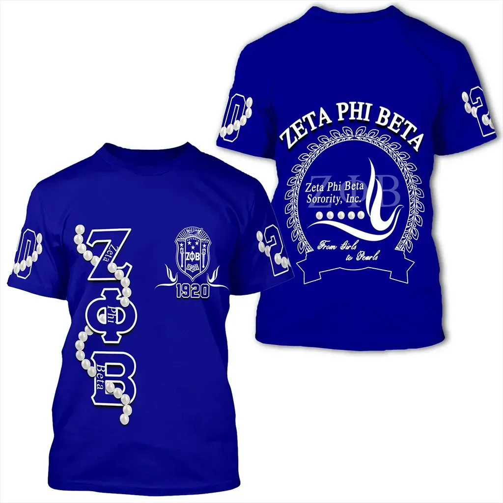 T-shirt – Zeta Phi Beta Pearl Blue Tee
