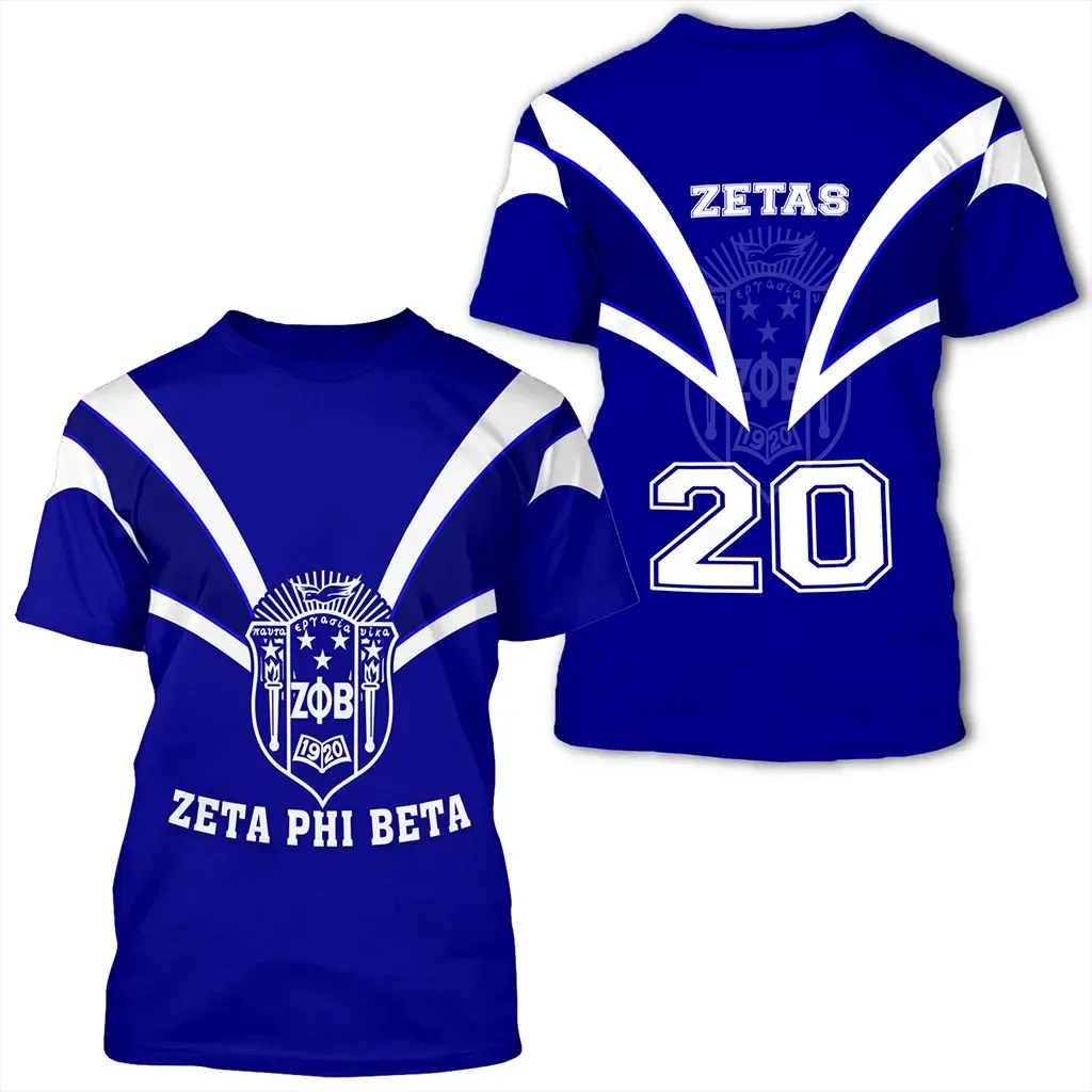 T-shirt – Zeta Phi Beta Girl And Flowers Tee
