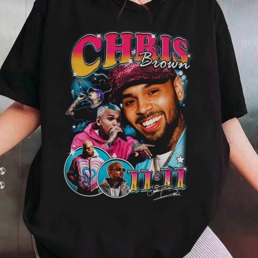 Chris Brown Hip Hop T Shirt Homage 90s Graphic Shirt