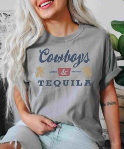 Cowboys and Tequila Trendy Tshirt