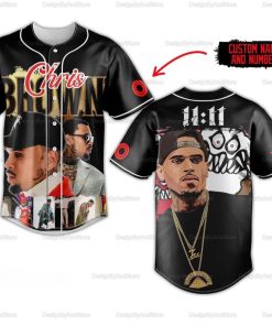 Chris Brown 11 11 Jersey Chris Brown Baseball Personalized Shirt