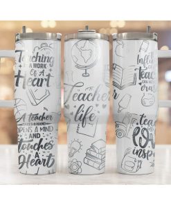 Teacher Engraved Personalized 40 Oz Tumbler Wrap Teacher Laser Engraved Tumbler Teacher Appreciation Teacher Teacher Gift