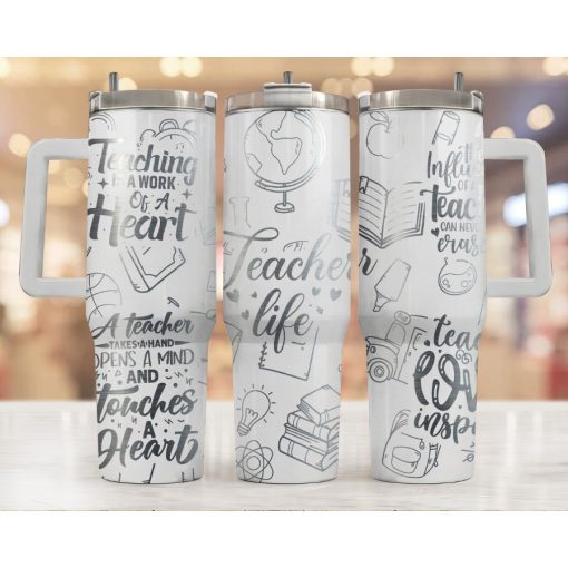 Teacher Engraved Personalized 40 Oz Tumbler Wrap Teacher Laser Engraved Tumbler Teacher Appreciation Teacher Teacher Gift