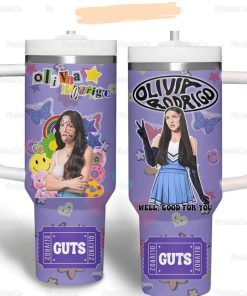 Olivia Rodrigo Tumbler 40oz Guts World Tour Tumbler Cup