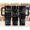 Taylor Tortured Poets Era Full Wrap 40oz Handle Tumbler