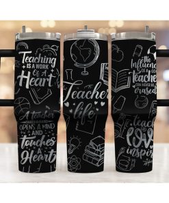 Teacher Engraved Personalized 40 Oz Tumbler Wrap Teacher Laser Engraved...