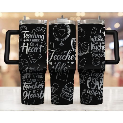 Teacher Engraved Personalized 40 Oz Tumbler Wrap Teacher Laser Engraved Tumbler Teacher Appreciation Teacher Teacher Gift