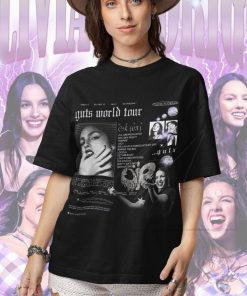 Vintage Olivia Rodrigo Unisex Tshirt GUTS WORLD TOUR