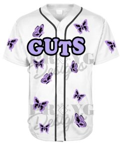 White Olivia Rodrigo Purple Glitter GUTS Tour 2024 Trending Personalized...