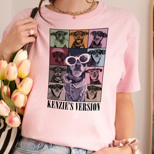 Custom Dogs Tour Shirt Personalized Dog Bootleg Dog Portrait Shirt