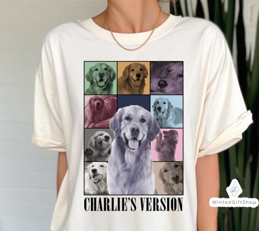 Custom Dogs Tour Shirt Personalized Dog Bootleg Dog Portrait Shirt