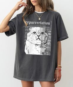 Vintage Reputation Cat Shirt Reputation Karma T-shirt Rep Swiftie Cat...