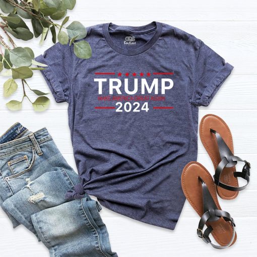 America Needs Trump Again 2024 Shirt Donald Trump Shirt Trump T-shirt Political Shirt Trump Shirt Women Patriotic Shirt Trump America