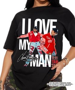 Vintage Chris Brown T-shirt 2024 I Love My Man Shirt