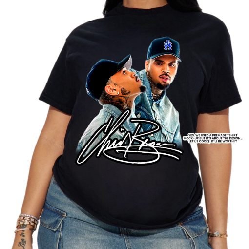 Vintage Chris Brown Tour 2024 Breezy T Shirt Signature